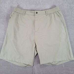 GRADUAL Mens Khaki Elastic Waist Cargo Shorts Hiking XL